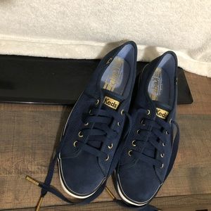 Keds Rally Navy and Gold Sneaker